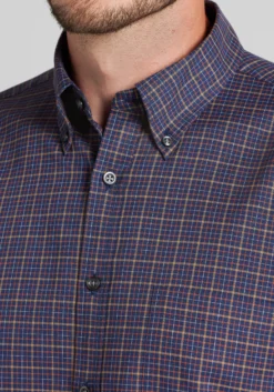 Jos. A. Bank Tailored Fit Med Check Button Up Shirt