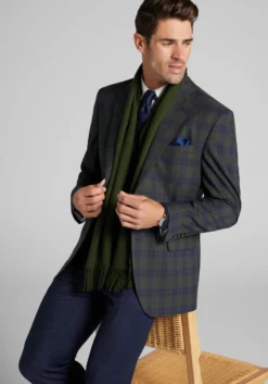 Jos. A. Bank Tailored Fit Plaid Comfort Stretch Sportcoat