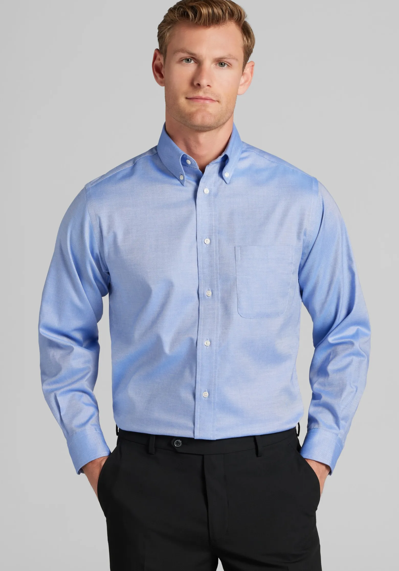 Jos. A Bank Tailored Fit Solid Dress Shirt