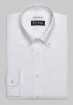 Jos. A. Bank Traditional Fit Button-Down Collar Solid Dress Shirt
