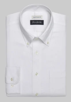 Jos. A. Bank Traditional Fit Button-Down Collar Solid Dress Shirt - Big & Tall