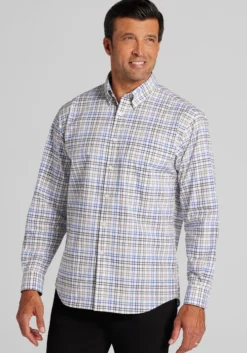 Jos. A. Bank Traditional Fit Check Button-Up Shirt