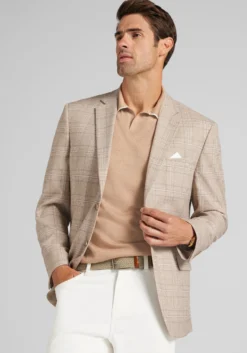 Jos. A. Bank Traditional Fit Comfort Stretch Plaid Sportcoat