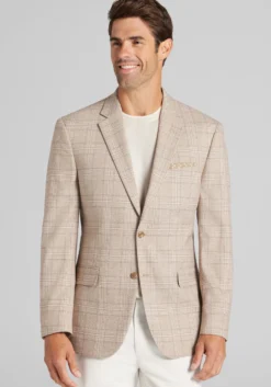 Jos. A. Bank Traditional Fit Comfort Stretch Plaid Sportcoat