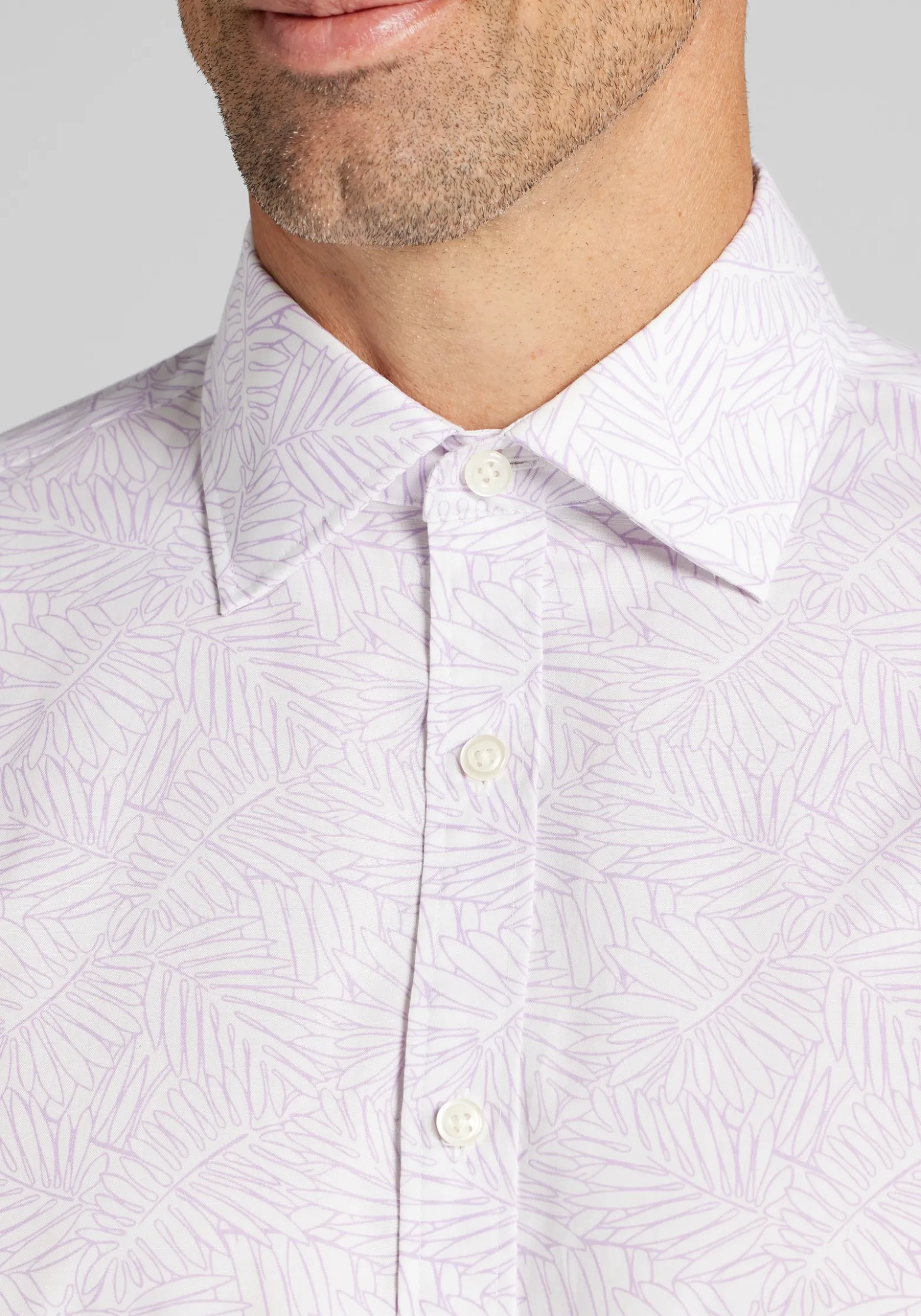 Jos. A. Bank Traditional Fit Fern Short Sleeve Button Up Shirt