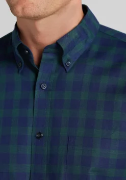 Jos. A. Bank Traditional Fit Large Check Button Up Shirt - Big & Tall