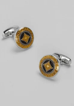 Joseph A. Bank Two-Tone Medallion Cufflinks