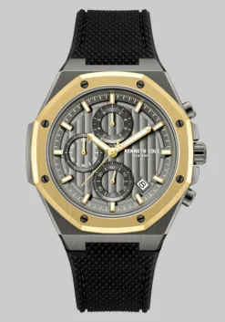 Kenneth Cole New York Chronograph Silicone Strap Watch