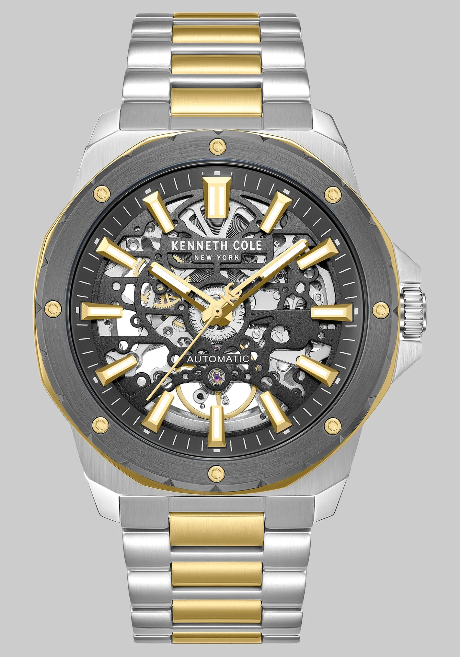 Kenneth Cole New York Hollis Two‑Tone Automatic Watch