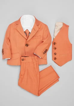 Peanut Butter Collection Slim Fit Osiris 5-Piece Toddler Boys Suit Set