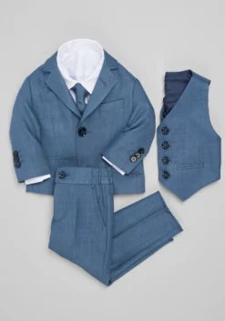 Peanut Butter Collection Slim Fit Osiris 5-Piece Toddler Boys Suit Set