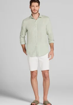 Reserve Collection Tailored Fit Linen Button Up Shirt