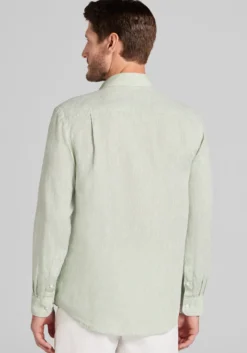 Reserve Collection Tailored Fit Linen Button Up Shirt