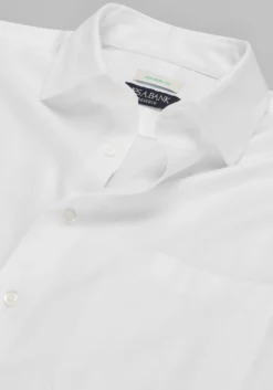 Reserve Collection Tailored Fit Spread Collar Herringbone Dress Shirt