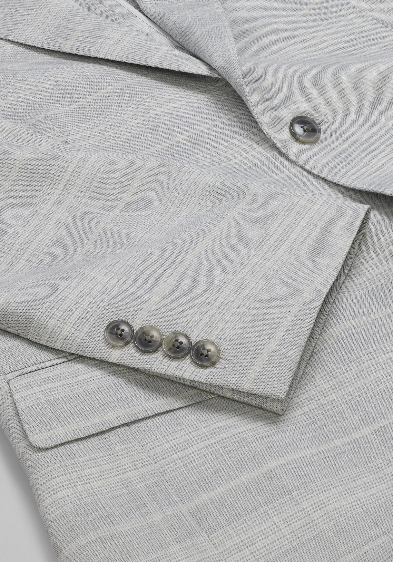 Reserve Collection Tailored Fit Plaid Italian Wool Suit Jacket
