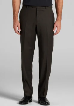 Reserve Collection Tailored Fit Italian Wool Dress Pants - Big & Tall