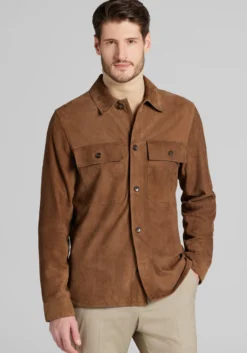 Reserve Collection Tailored Fit Suede Shirt Jacket CLEARANCE