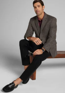 Reserve Collection Traditional Fit Crosshatch Sportcoat