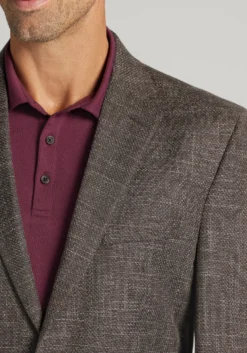 Reserve Collection Traditional Fit Crosshatch Sportcoat