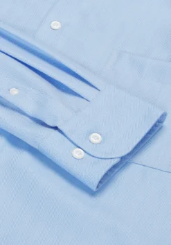 Reserve Collection Traditional Fit Spread Collar Herringbone Dress Shirt