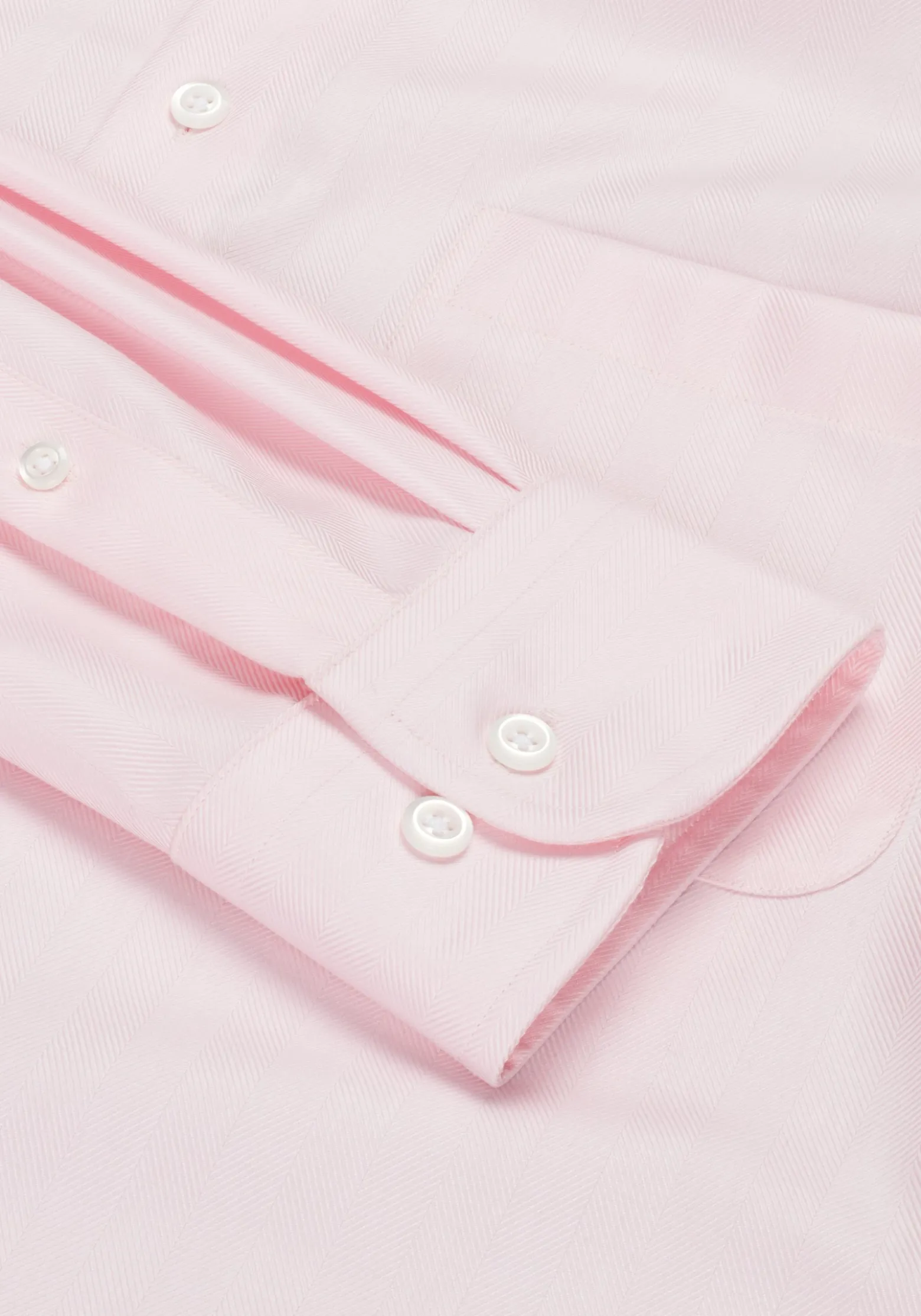 Reserve Collection Traditional Fit Spread Collar Herringbone Dress Shirt
