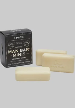 San Francisco Soap Co. Man Bar Midnight Amber Mini Soaps, Set of 3