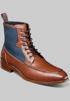 Stacy Adams Brumley Moc Toe Lace Up Boots