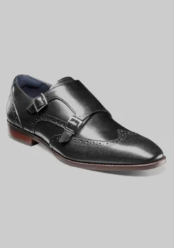 Stacy Adams Karson Wingtip Double Monk Straps