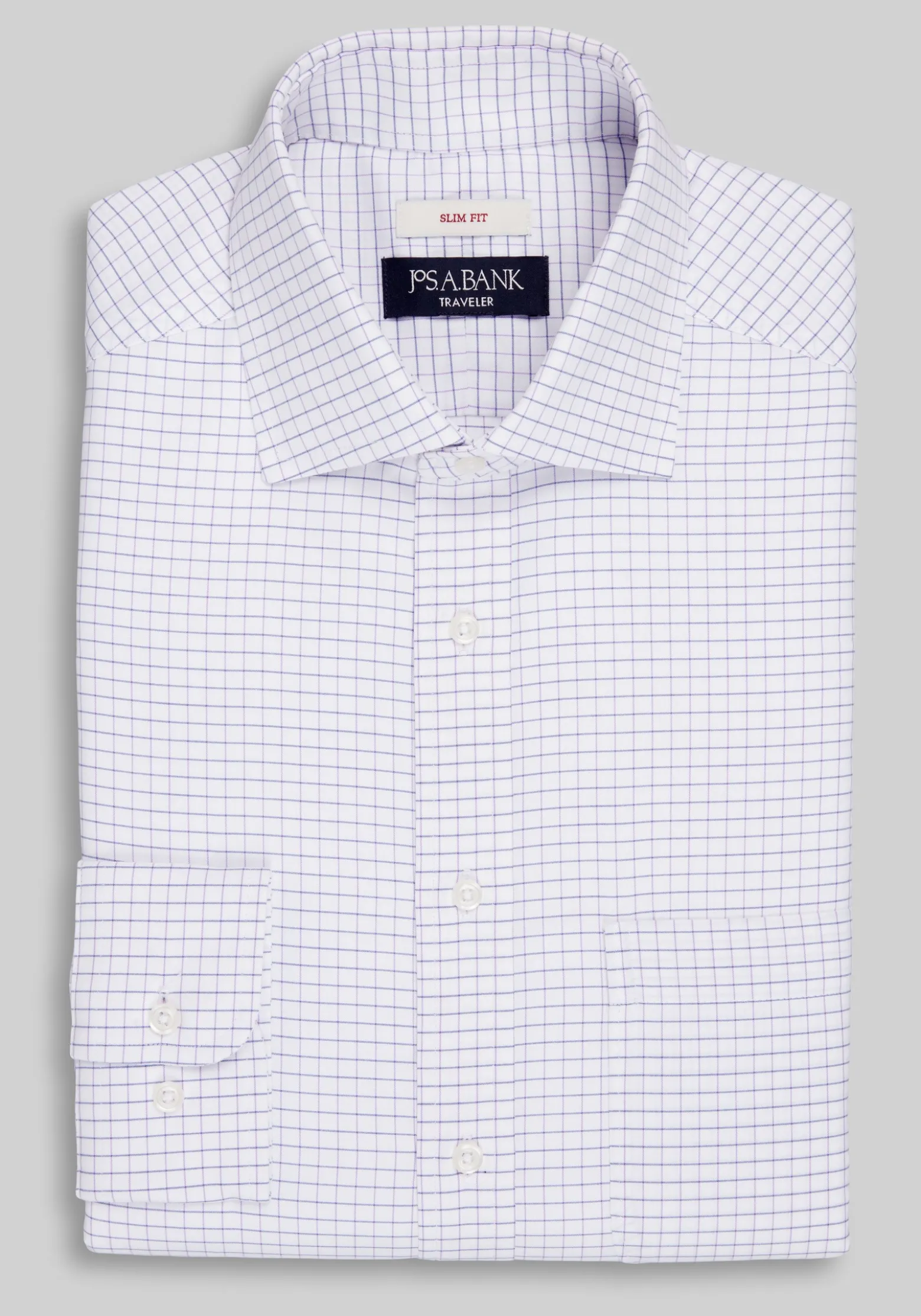 Traveler® Collection Slim Fit Spread Collar Dress Shirt