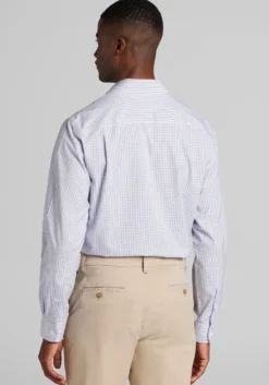 Traveler® Collection Slim Fit Spread Collar Check Dress Shirt