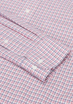 Traveler® Collection Slim Fit Button-Down Collar Plaid Dress Shirt