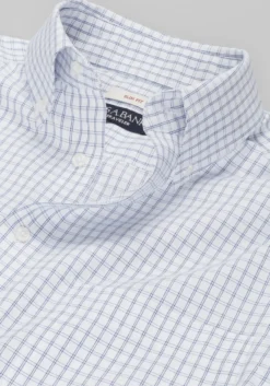 Traveler® Collection Slim Fit Button-Down Collar Grid Dress Shirt