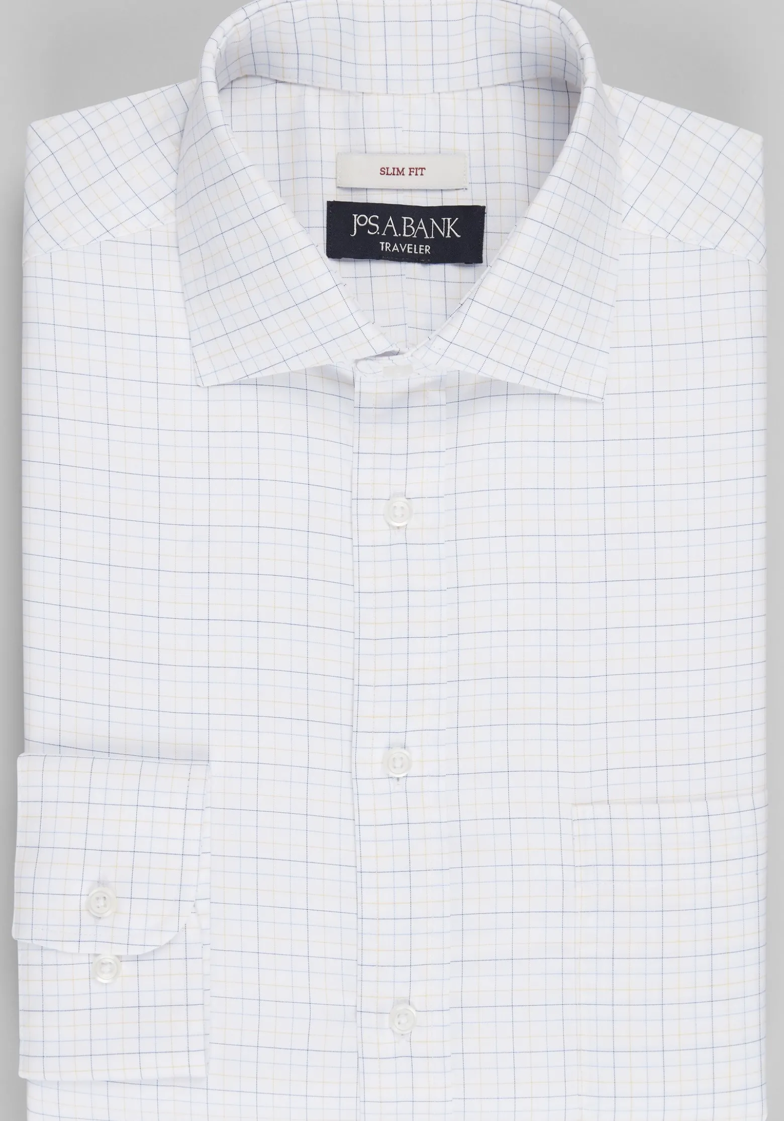 Traveler® Collection Slim Fit Multi Tattersall Dress Shirt