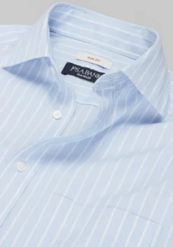 Traveler® Collection Slim Fit Spread Collar Stripe Dress Shirt