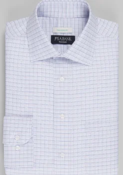 Traveler® Collection Tailored Fit Small Check Dress Shirt