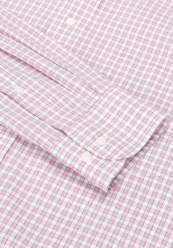 Traveler® Collection Tailored Fit Mini Plaid Dress Shirt