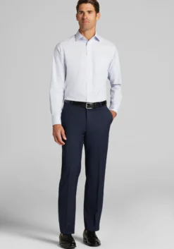 Traveler® Collection Tailored Fit Stripe Dress Shirt
