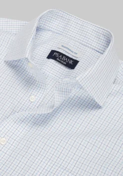 Traveler® Collection Traditional Fit Spread Collar Check Dress Shirt