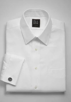 Traveler® Collection Traditional Fit Point Collar Solid Dress Shirt