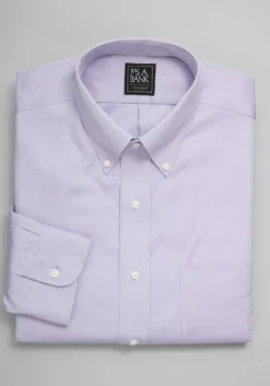 Traveler® Collection Traditional Fit Button-Down Collar Solid Dress Shirt - Big & Tall