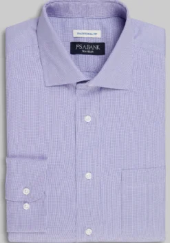 Traveler® Collection Traditional Fit Spread Collar Solid Dress Shirt - Big & Tall
