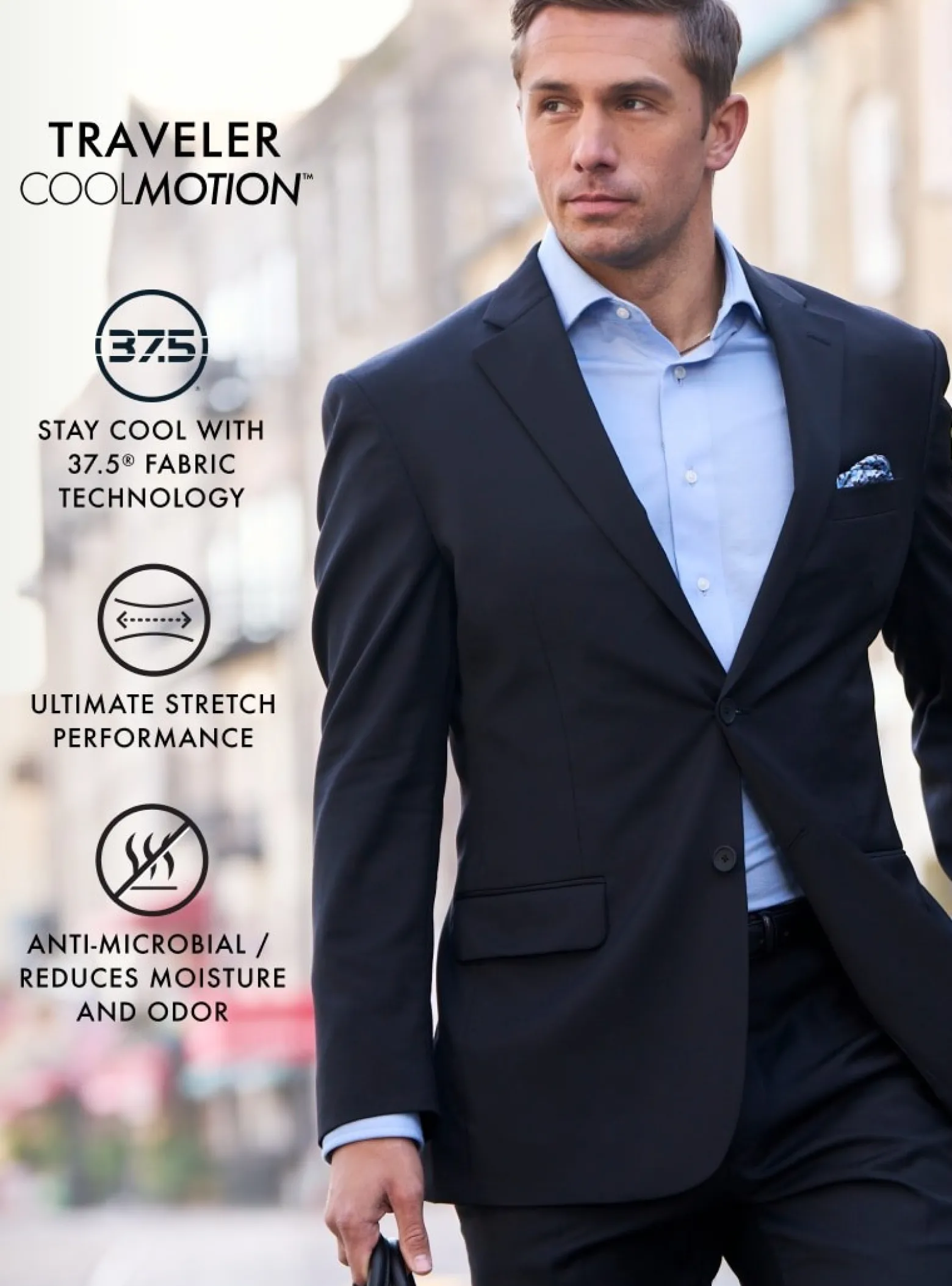 Traveler® COOLMOTION Slim Fit Blazer