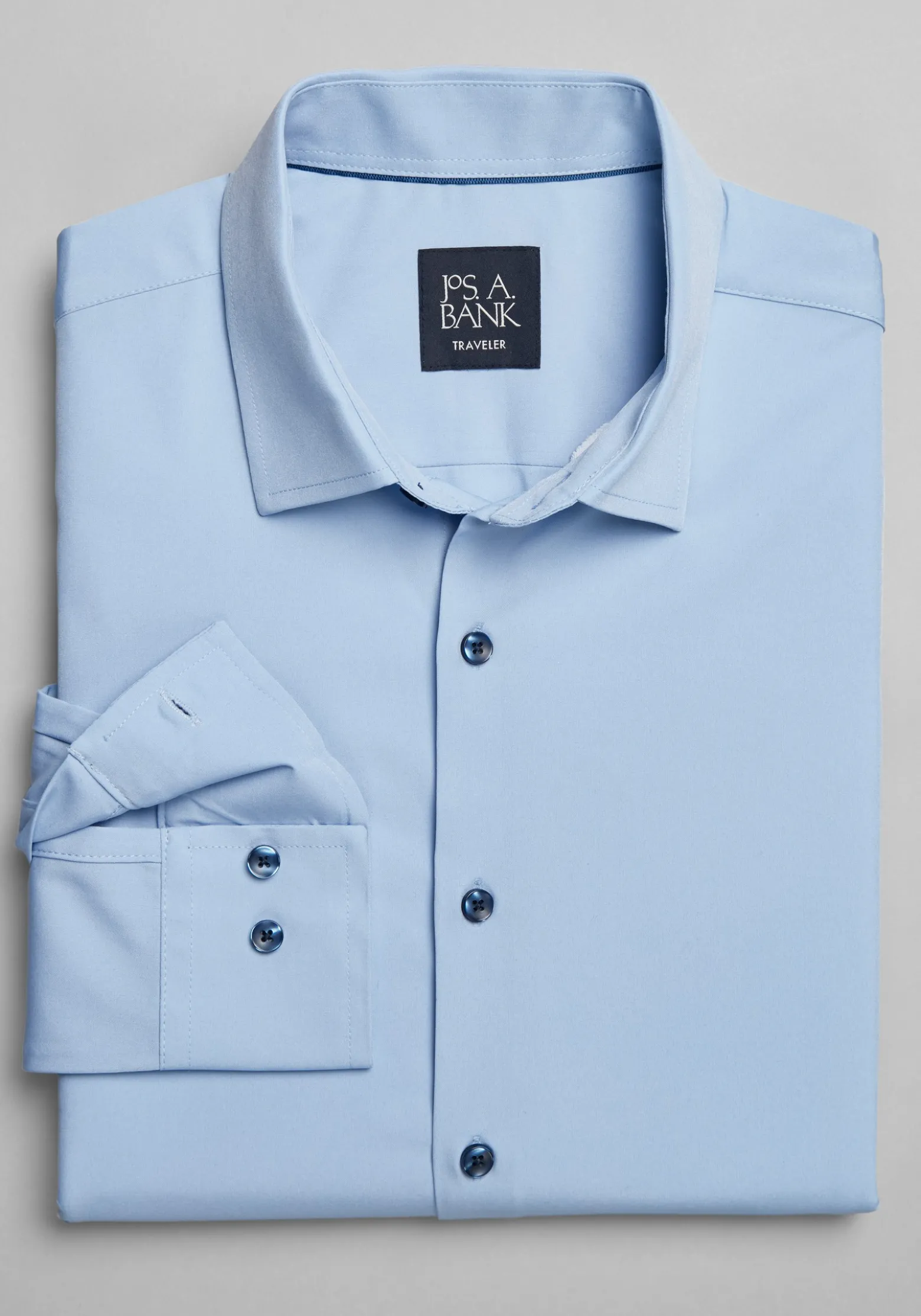 Traveler® COOLMOTION Tailored Fit 4 Way Stretch Long Sleeve Button Up Shirt -Big & Tall