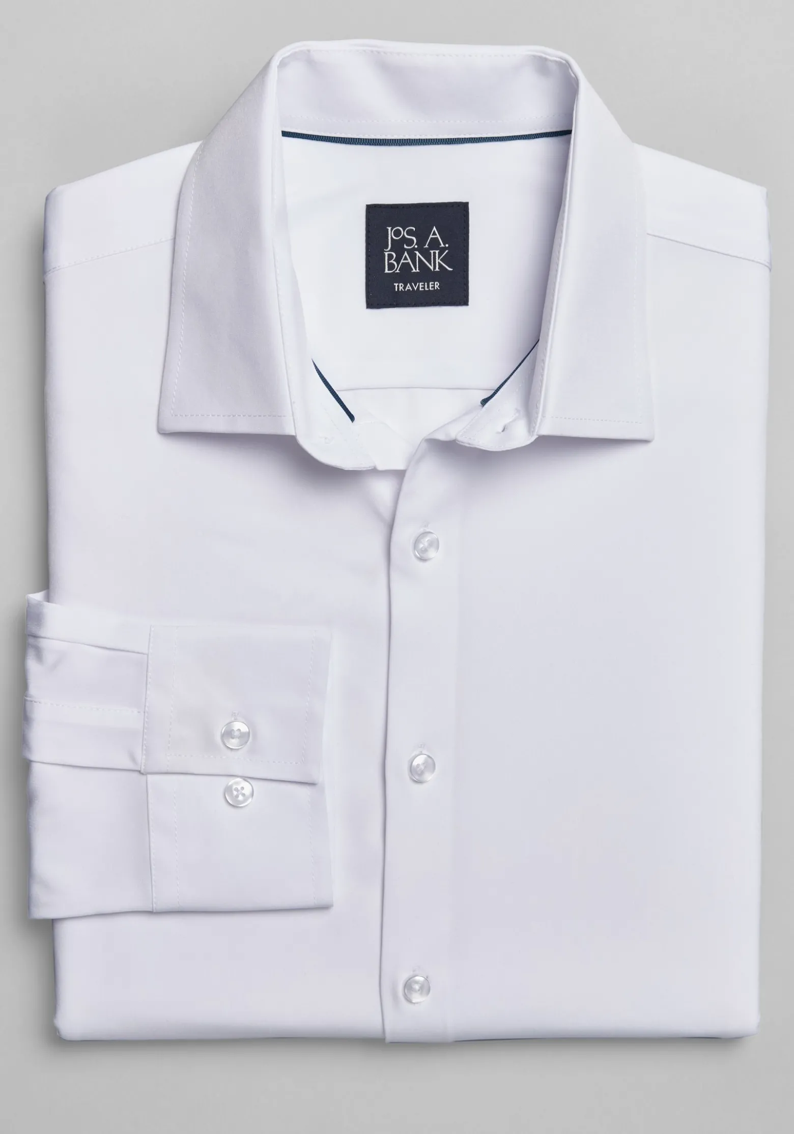 Traveler® COOLMOTION Tailored Fit 4 Way Stretch Long Sleeve Button Up Shirt -Big & Tall