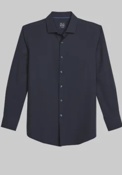 Traveler® COOLMOTION Tailored Fit 4 Way Stretch Long Sleeve Button Up Shirt -Big & Tall