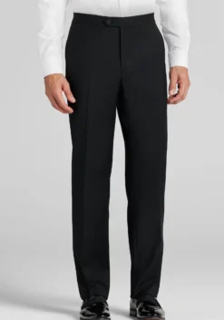 Traveler® COOLMOTION Tailored Fit Textured Wool Blend Tuxedo Separates Pants - Big & Tall
