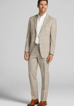 Traveler® COOLMOTION Tailored Fit Plaid Suit Jacket - Big & Tall