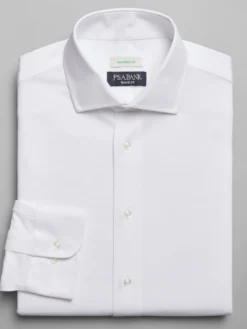 Traveler® COOLMOTION Tailored Fit Spread Collar Knit Solid Dress Shirt - Big & Tall