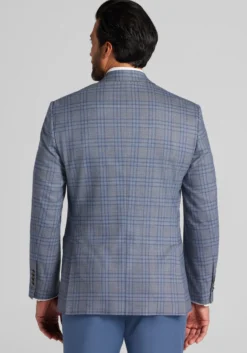 Traveler® COOLMOTION Traditional Fit Plaid Sportcoat