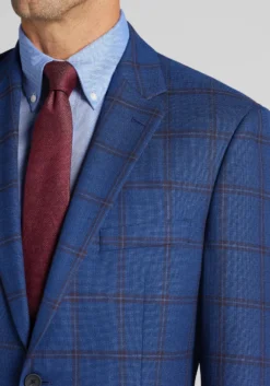 Traveler® COOLMOTION Traditional Fit Windowpane Sportcoat
